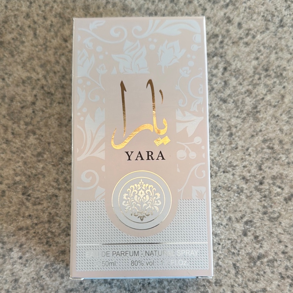 Ara Perfume Box with Gold and Silver Accents